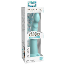 Pipedream Extreme Toyz Gode silicone Slim Seven 18 x 3.6cm Turquoise